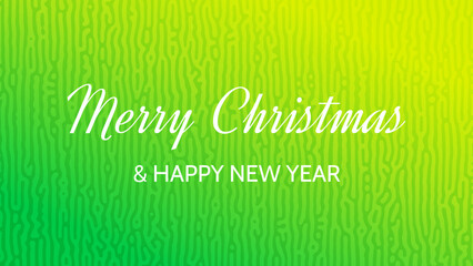 Merry Christmas and Happy New Year incription on turing background