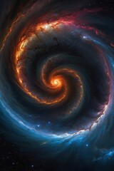 Cosmic spiral of dust and stars