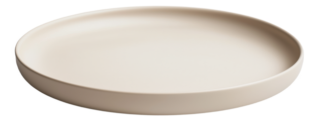 PNG Beige round plate
