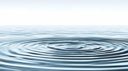 Fototapeta premium Tranquil Water Surface with Gentle Ripples and Soft Horizon Light