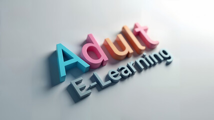 Modern 3D Logo Design for E-Learning