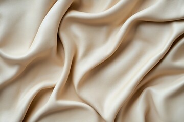 Fototapeta premium Beige Leather Draped Softly Showing Texture