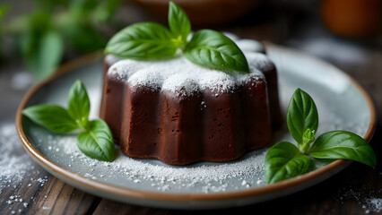 Delicious Chocolate Cake Presentation