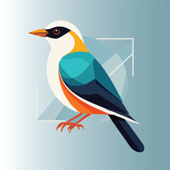 Colorful illustration of a bird