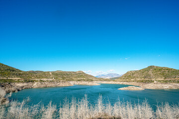 The scenic view of Naras Dam near Manavgat which is known for hiking, trekking and camping in Antalya