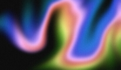 4K Beautiful color gradient background with noise. Abstract pastel holographic blurred grainy gradient banner background texture Colorful digital grain soft noise effect Nostalgia, vintage, retro