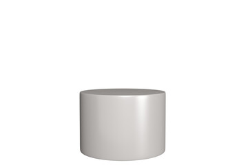 white podium pedestal on transparent background