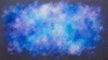 Obraz premium Deep blue and black watercolor gradient background with a starry feel