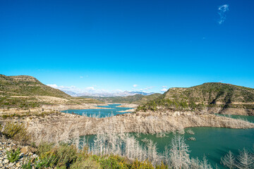 The scenic view of Naras Dam near Manavgat which is known for hiking, trekking and camping in Antalya