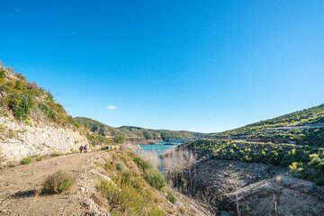 The scenic view of Naras Dam near Manavgat which is known for hiking, trekking and camping in Antalya
