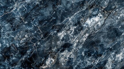 Obraz premium Abstract marble texture with flowing blue, white, and gold veins.