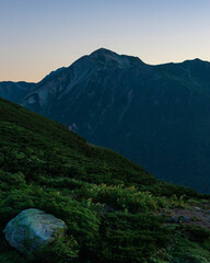 双六小屋周辺の北アルプスの景色