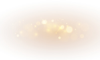 Shiny bokeh png, abstract flare spark, png golden glow, glitter light sparkling, magical stardust, sparkle shine, christmas card, vector, dust effect bright glowing, png white glittering confetti.  © Ольга Гордеева