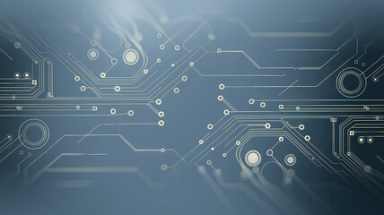 Abstract gray circuit board design featuring intricate lines and nodes, creating a futuristic technology-inspired visual.