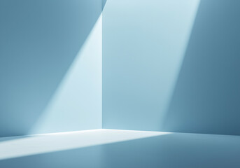 Obraz premium empty blue room