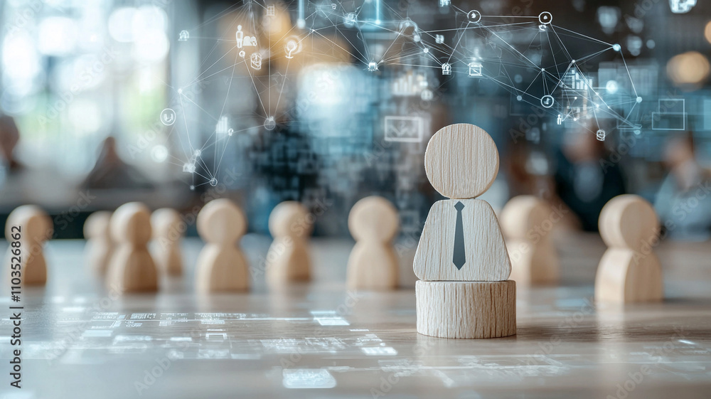 Poster ai generated business insights digital transformation for professionals in a collaborative workspace