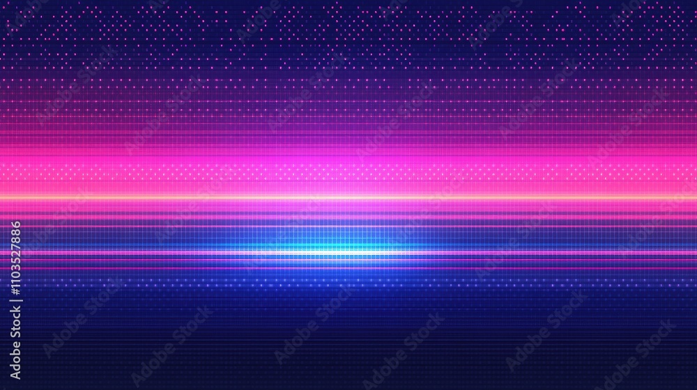 Poster abstract digital background with vibrant colors in horizontal lines
