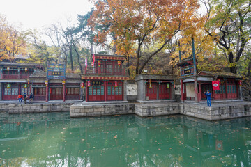Scenery of Suzhou River in Summer Palace of Beijing.