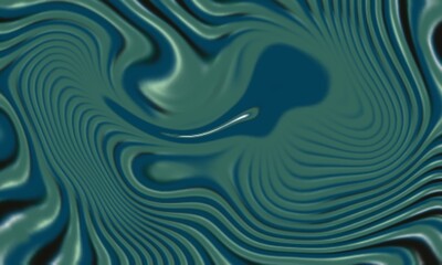 Abstract blue and green wave patterns create a visually stimulating design with flowing lines perfect for your designs.