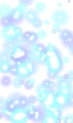 Colorful abstract bubbles float against a soft white background, creating a serene and vibrant atmosphere ideal for digital designs