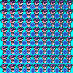 A stunning black and orange floral tile pattern background in vector format. Perfect for creative projects, templates, wallpapers, and design ideas that demand vibrant colors and modern style.