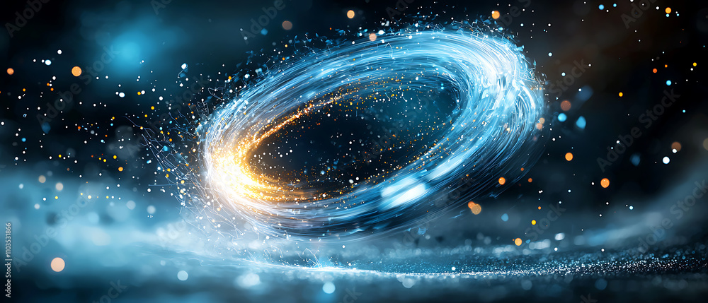 Poster exploring global economic volatility a visual journey through abstract cosmic phenomena
