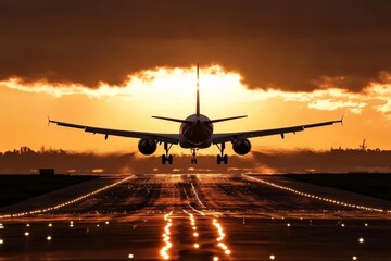 The serene moment of takeoff as the airplane's landing gear is deployed.