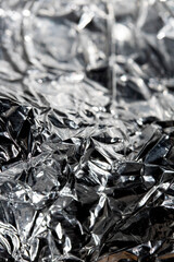 Sharp Jagged Metal Shiny Foil Reflactive Silver Background