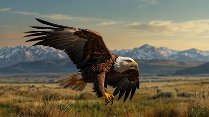 eagle in flight