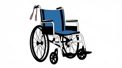 Fototapeta premium An illustration of a wheelchair