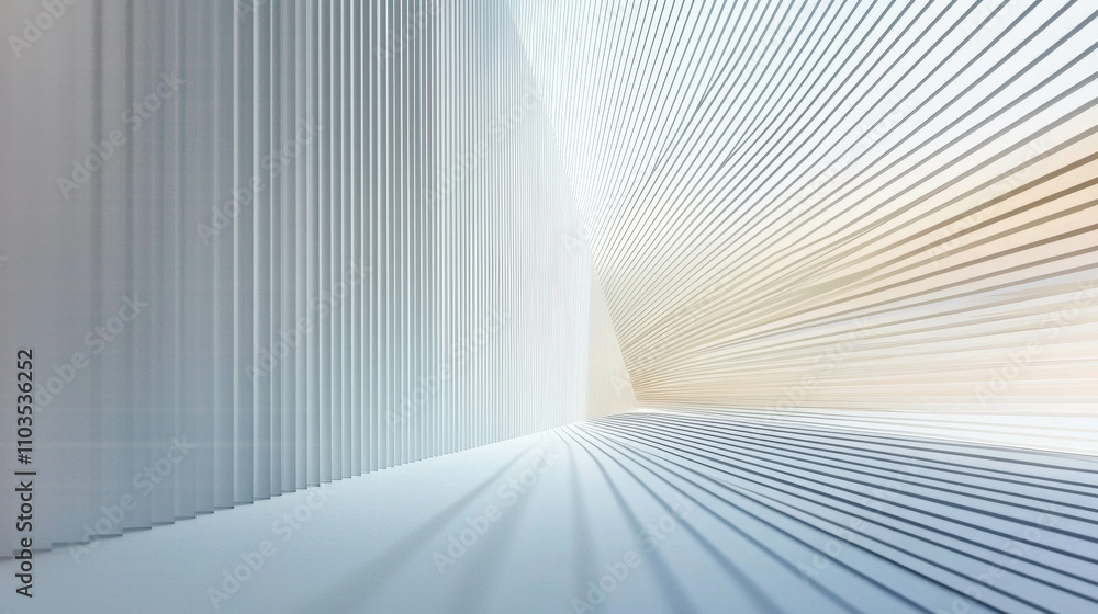 Poster abstract perspective of light and shadow in modern architectural design