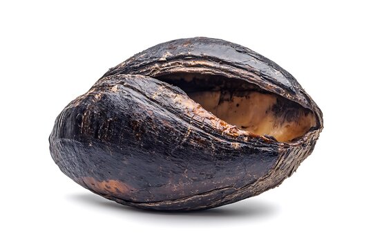 Coco de mer isolated on white background, close up