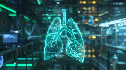 Fototapeta premium artificial lung produced in the laboratory