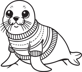 A cute Seal vector