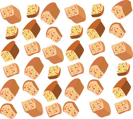 fruit cake fruitcake bread pattern