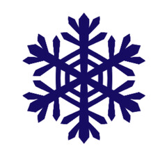 snowflake isolated on white background