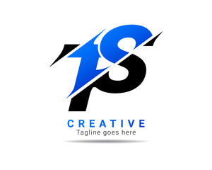Letter TS logo design. Creative Modern T S Letters icon vector