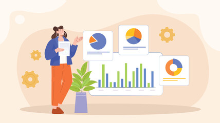 Progress Overview Concept Illustration