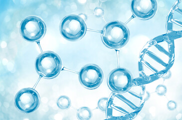 blue bubble molecule for cosmetics product