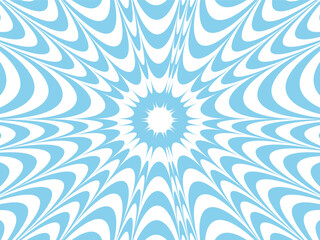 Fototapeta premium Circular patterns with psychedelic optical illusions and sun ray-inspired vector designs create a surreal blend of geometry, lines, and vibrant effects in a hypnotic and visually striking composition.