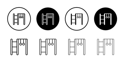 jungle gym icon logo sign set vector outline