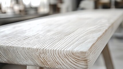 Stunning White Wooden Table