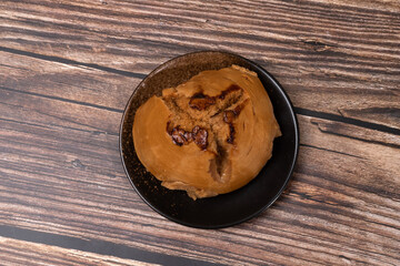 Brown sugar steamed buns on a plate