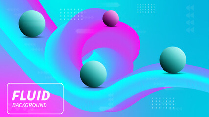 Creative Modern Fluid Background Design Template