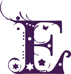 Alphabet art color signs letters design