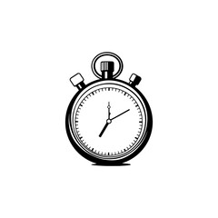Stopwatch logo icon silhouette vector, clock icon silhouette vector, Fast time icon set. Instant clock delivery vector symbol