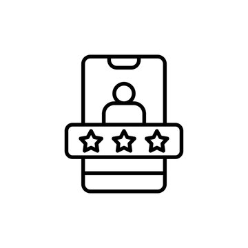 recommend clip art: Testimonial outline icons, minimalist vector illustration ,simple transparent graphic element .Isolated on white background