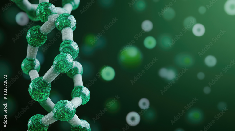 Poster futuristic biotech innovations explored through dynamic fluid fractal art illustrating advanced conc