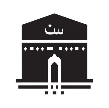 black kaaba icon clip art preview