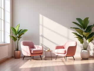 Fototapeta premium Drone photography of a waiting room interior.